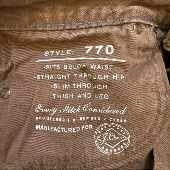 Vintage J.Crew Womens  style 770 jeans size 32 (Cut off) - Picture 9 of 13